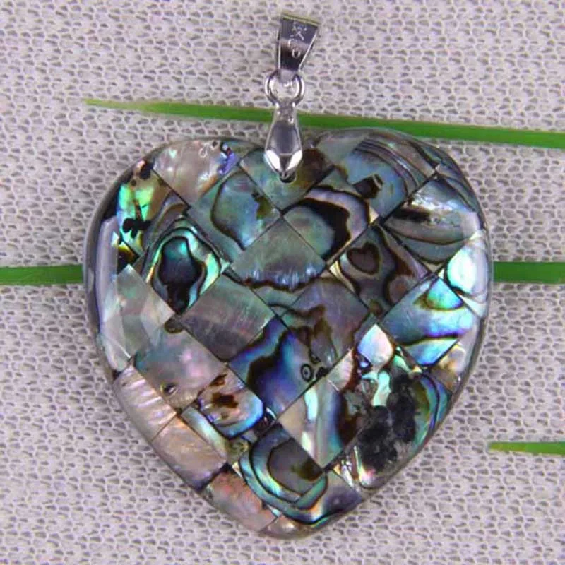 Natural New Zealand Abalone Shell Bead Pendant Jewelry For Woman Gift