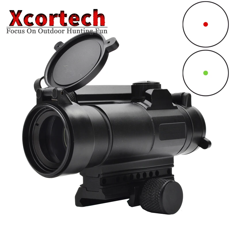 التكتيكية منظر نقطة حمراء شركات M4 بندقية Riflescope الصيد تلسكوب الموازاة اطلاق النار تهدف البصرية البصر القياسية فاصل W/Killflash غطاء للعدسات