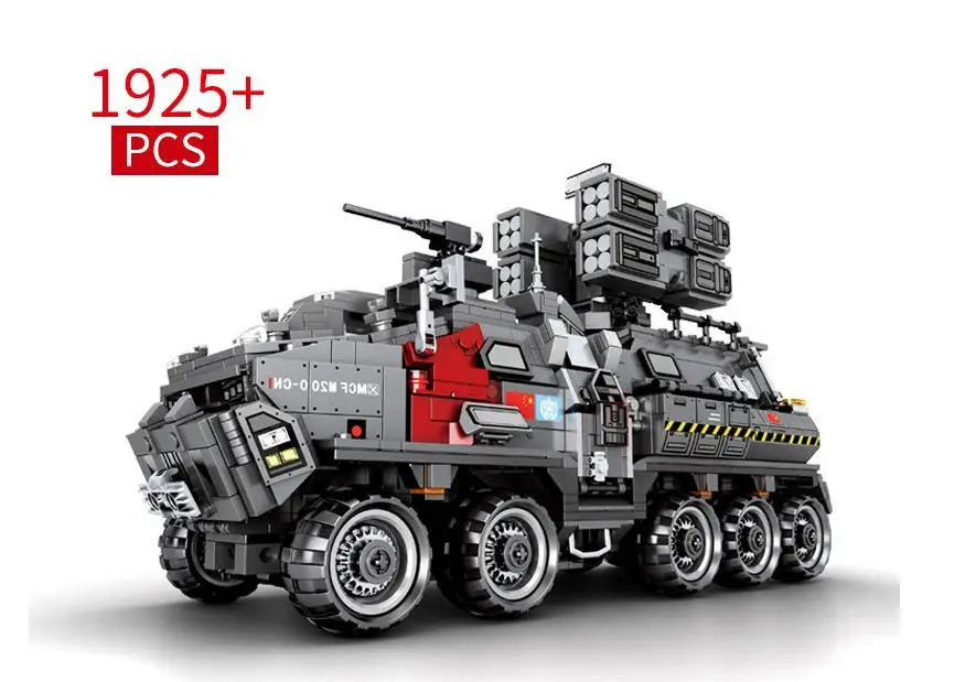 Научная фантастика фильм Rovers земля Марс Перевозчик грузовик модель строительные блоки образовательный техника автомобиль Кирпичи игрушки для детей