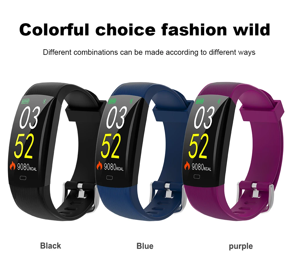 Torntisc F64C Fitness Bracelet IP68 Waterproof with Heart Rate Monitor Pedometer Activity tracker Smart watch PK F64HR smart band (17)