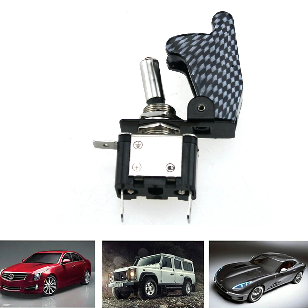 

12V 20A Toggle Ignition Switch with Aviation Cover Indicator Light for Cars Motor Vehicles Racing Cars Ships Yachts