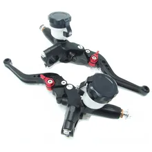 CNC черный 22 мм 7/8 ''ручка бар для Yamaha Honda 17 мм Размер отверстия Универсальный Гидравлический головной убор главный тормозной цилиндр рычаг сцепления