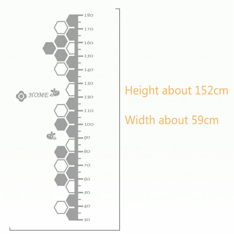 3D наклейка для измерения роста s детская комната гостиная высота линейка Наклейка на стену s серебро Наклейка на обои украшение дома Настенный декор