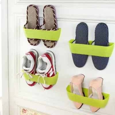 

Door hanging three-dimensional shoe rack Simple paste type shoe organizer The sitting room wall slippers 25.5*6cm free shipping