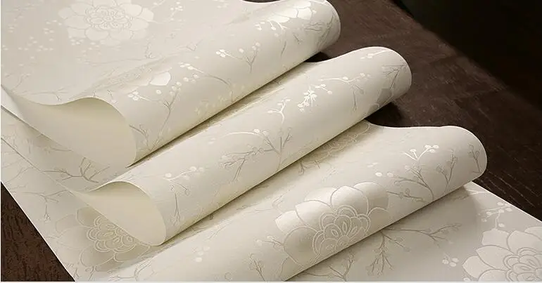 Waliicorners wallpaper High-grade flocking embossed non-woven wallpaper thickened cozy romantic wedding room background wallpaper 17 QQ20180115231438