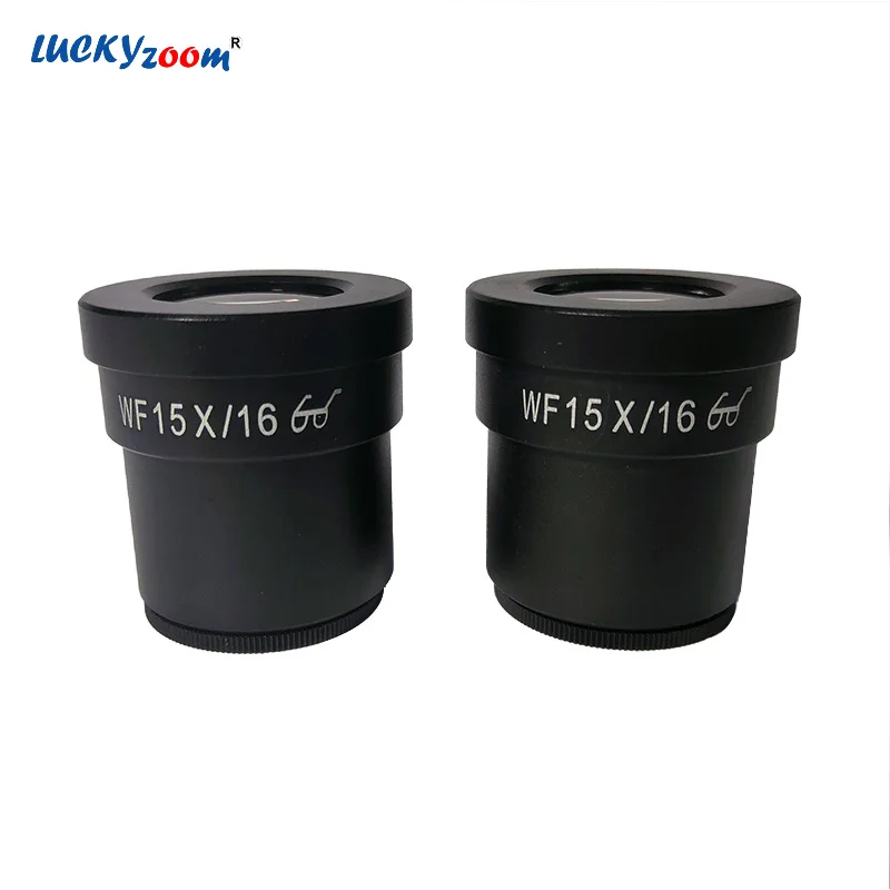 

Lucky Zoom Widefield Trinocular Stereo Microscope Eyepiece 15X 30mm Thread Binocular Trinocular Microscope Eyepiece Accessories