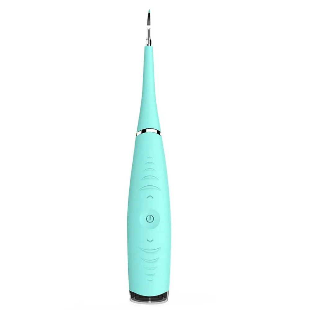 Portable Electric Sonic Dental Scaler Tooth Calculus Removal Teeth Stains Tartar Tool Dentist Whiten Teeth USB Charging - Цвет: Blue