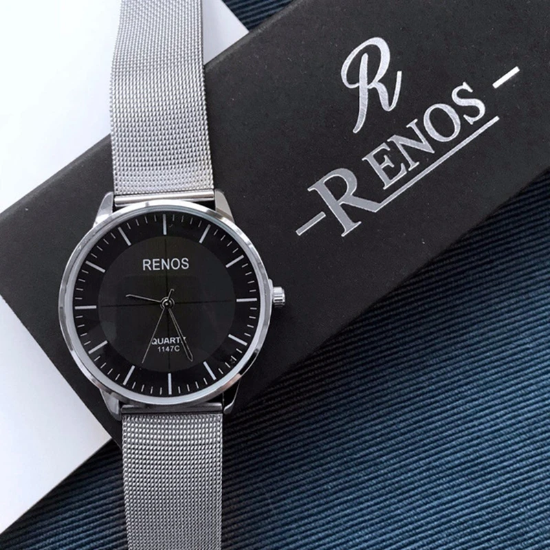 RENOS Women Watch In Box Simple Quartz Wristwatches Fashion Casual Lover Couple Watches Ladies Female Free Shipping Wholesale