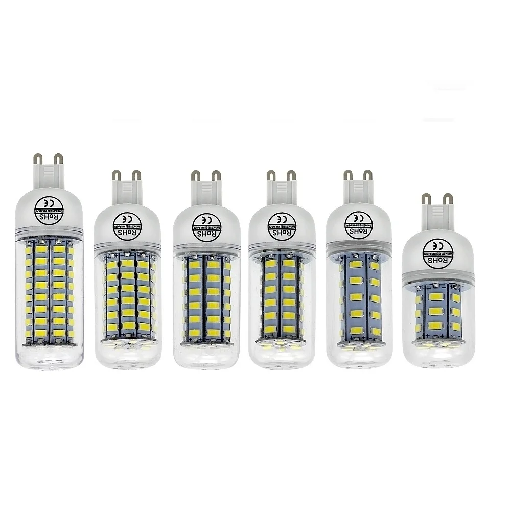 CE &amp RoHs Lamparas светодиодный 5730 SMD 24 36 48 56 69 72LED s G9 Лампа-светильник куруза 220 в 240 В