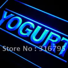 I285 йогурт магазин светодиодный неоновый свет знак включения/выключения 20+ цветов 5 размеров