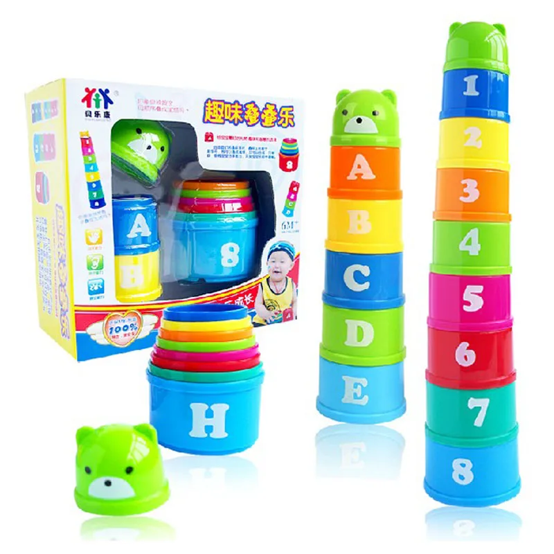 

Magic speed flying stack cup jenga knowing the numbers and letters Eductional sport stacking toys for kids