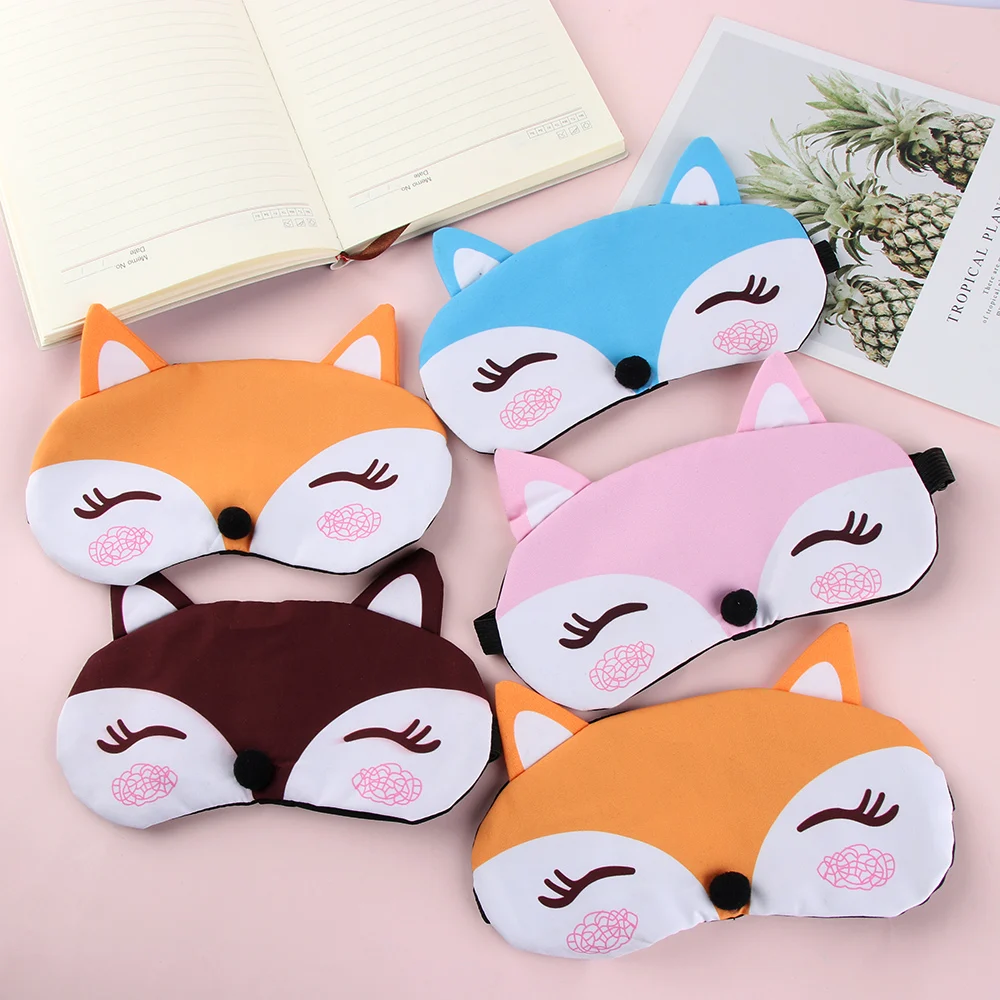 

Cute Fox 3D Sleep Mask Natural Sleeping Eye Mask Eyeshade Cover Shade Eye Patch Men Portable Blindfold Travel Eyepatc