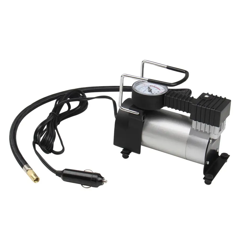 PRECISION AUTO Heavy Duty Portable Air Compressor Pump Car Tyre Auto Tire Inflator 12V 100PSI