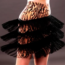 Юбка с бахромой для латинских танцев Женская Одежда для танцев Regatas Femininas Roupa De Ginastica Vestido De Baile Latino Tango