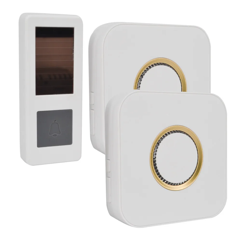 10CTVMAN Wireless Doorbell Solar Powered Push Wireless Doorbell 