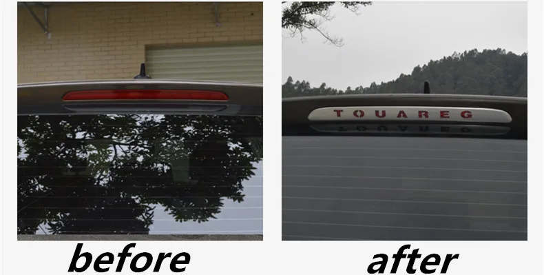  Stainless steel high brake lamp post brake light strip stickers car styling for VW Volkswagen 2011-