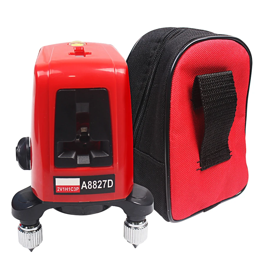 

Vertical Red Laser Levels Cross laser 360 Degree Self-leveling 3 Lines 3 Points Rotary Horizontal A8827D