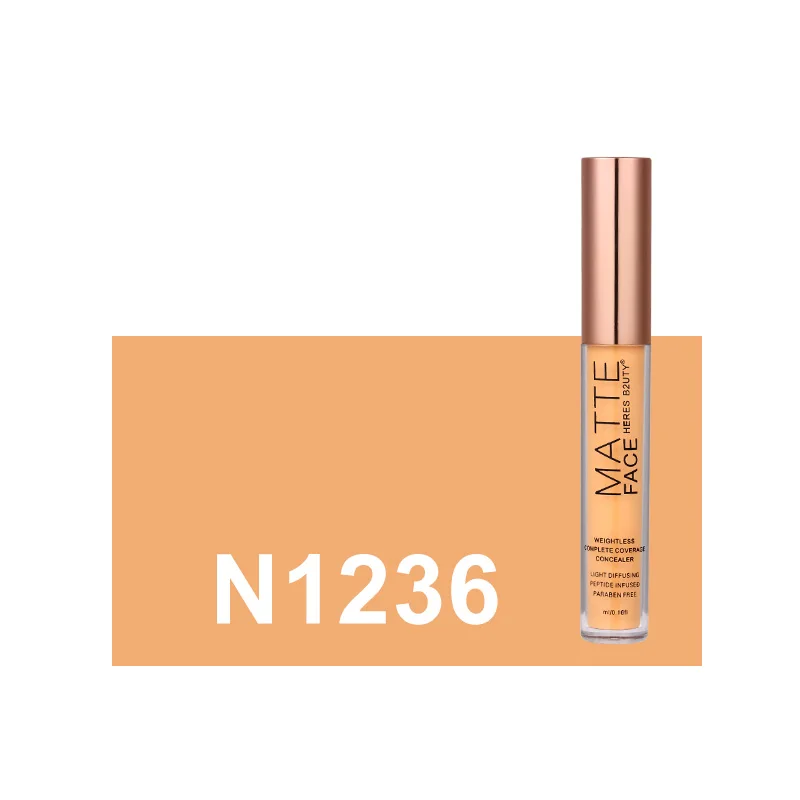 N1236 HERES B2UTY, 6 цветов, полное покрытие, макияж, матовый консилер, жидкий консилер, удобный крем для глаз и лица - Цвет: N1236