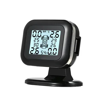 

Car Accessories Solar Wireless TPMS Car Tire Tyre Pressure Monitoring System 4 Internal Sensor Car-Styling Hot Sales