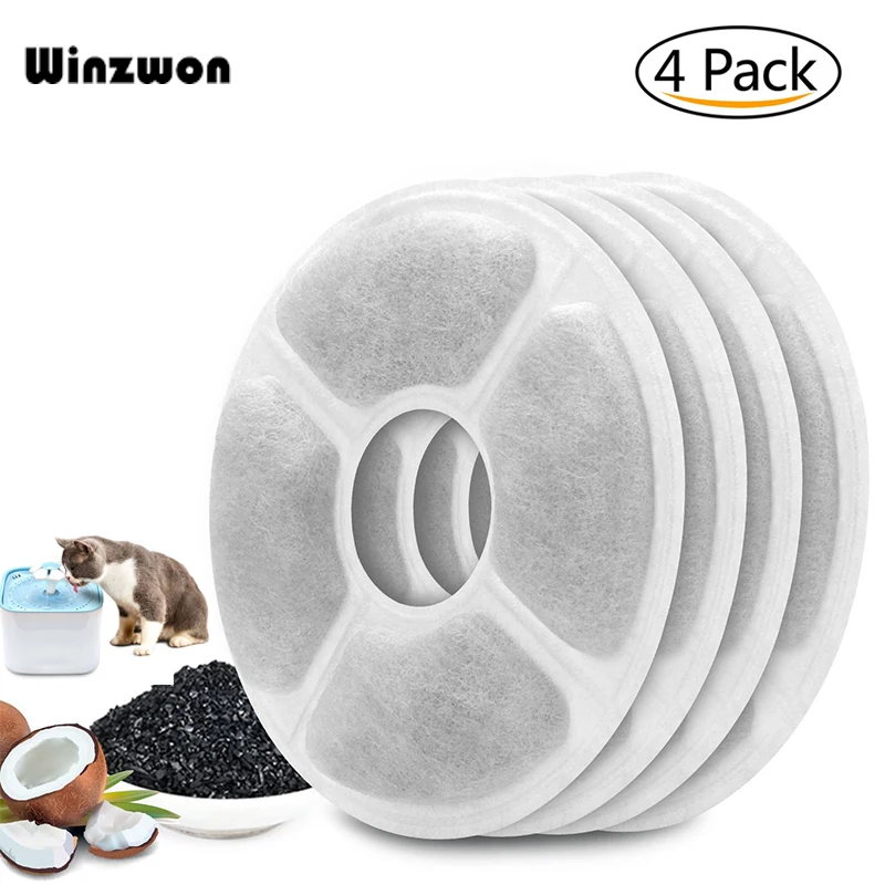 4Pcs/set Reusable Charcoal Water Filter Active Carbon Drink Water