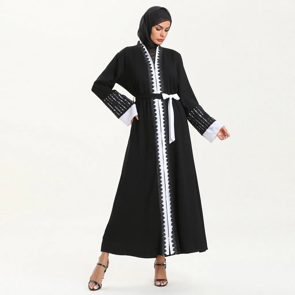 KLV мусульманские платья 2019 винтажные женские abaya длинное мусульманское платье макси Одежда Плюс Размер Женская Дубай abaya дизайн женская