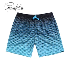 Быстросохнущие мужские купальные шорты с карманом и принтом, плавки для купания и серфинга, боксеры, плавки, пляжная одежда XXL
