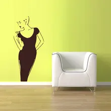 Pegatinas de Pared Sala de estar de Moda moderno Mujer Vinilos Decoración Sexy Modelo Niñas Decoración Para El Hogar Dormitorio Extraíble Arte Mural SYY484