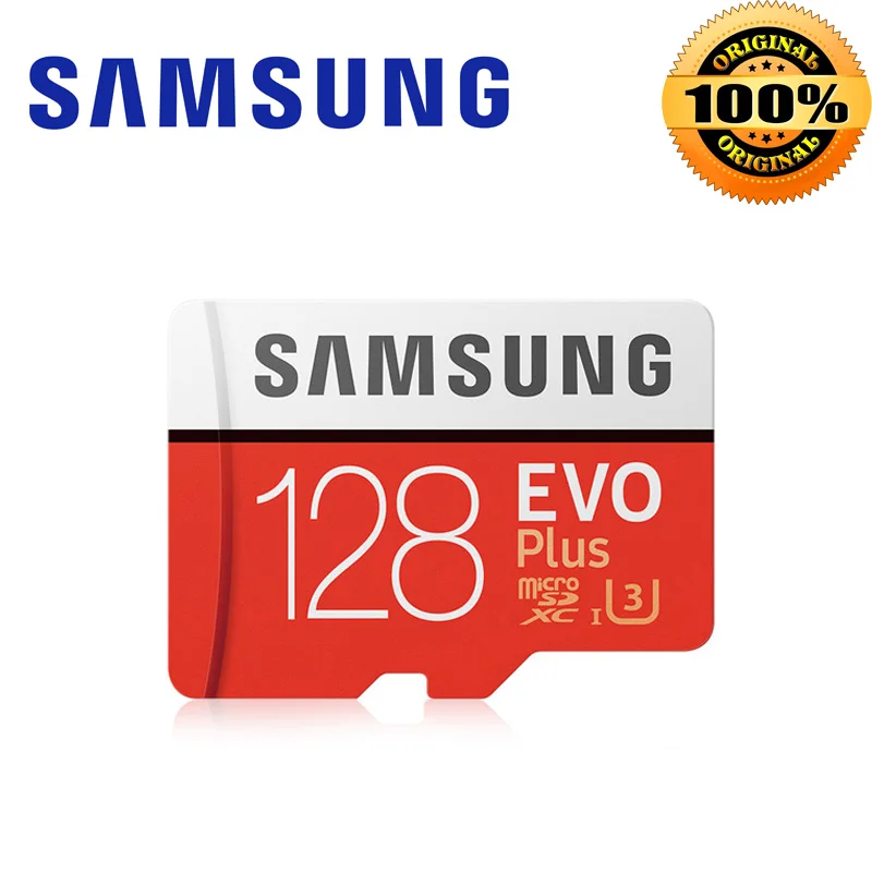 Купить SAMSUNG 128 ГБ Micro SD EVO Plus 32 ГБ карты памяти Class10 64 ГБ microSDXC U3 UHS I 256 ГБ TF карты 4 K HD для смартфонов Tablet и т. д.