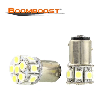 

10pcs Pure White Car 1156 BA15S 13SMD DC 12V 5050 Car LED Turn Parking Signal Lights Brake Tail Lamps Auto Rear Reverse Bulbs