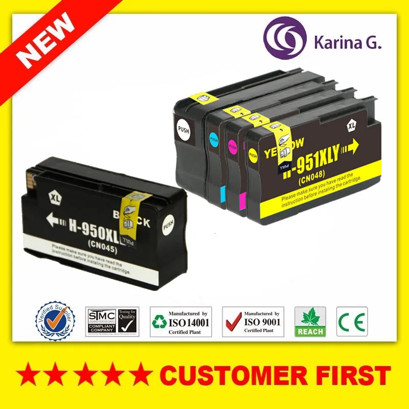 5 x Совместимый картридж Замена для HP950 HP951 костюм hp 8610 8620 8680 8615 8625 8600 8630 8100 8660|ink