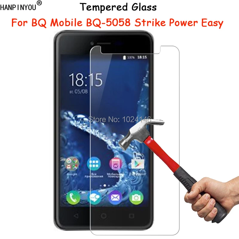

For BQ Mobile BQ-5058 Strike Power Easy / SE 5.0" Tempered Glass Screen Protector Ultra Thin Explosion-proof Protective Film