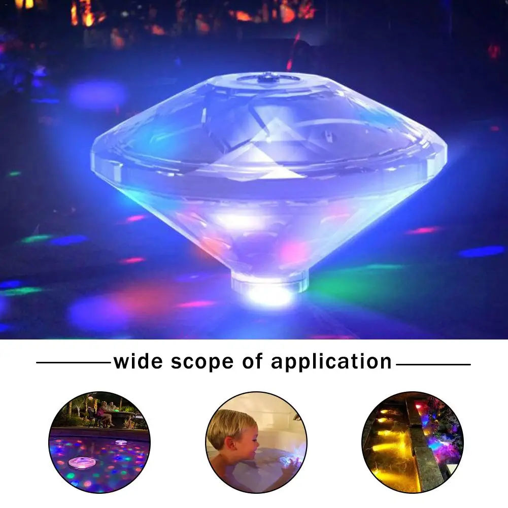 

2018 New Swimming Pool Light - Innovative Seven-Color Floating Underwater LED Disco Light Glow for Garden Party Decoration