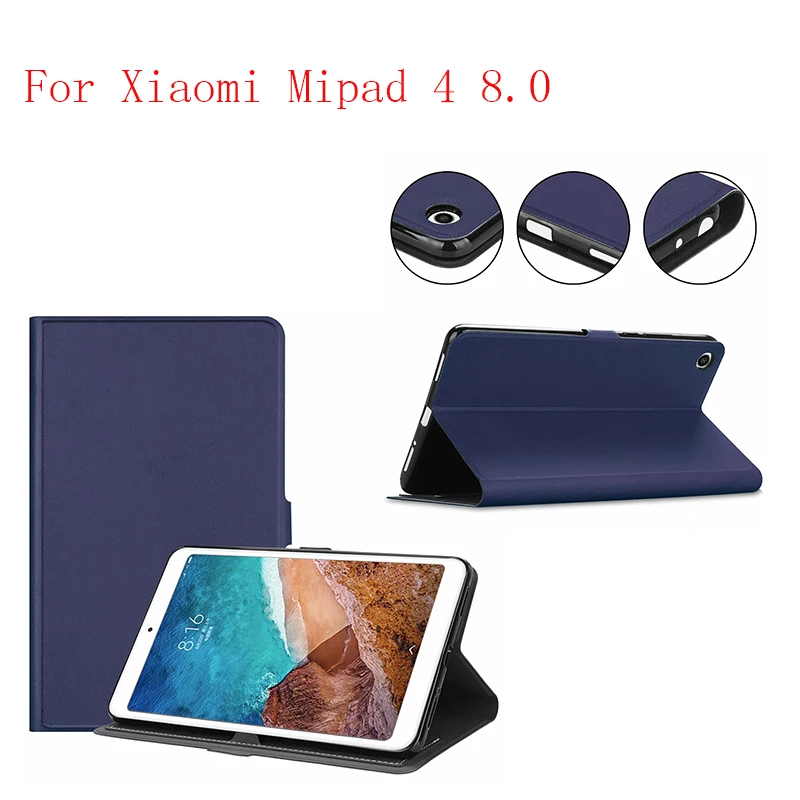 New Stand PU Leather Folio Case Cover Tablet For Xiaomi Mipad 4 8.0 20pcs/lot | Компьютеры и офис