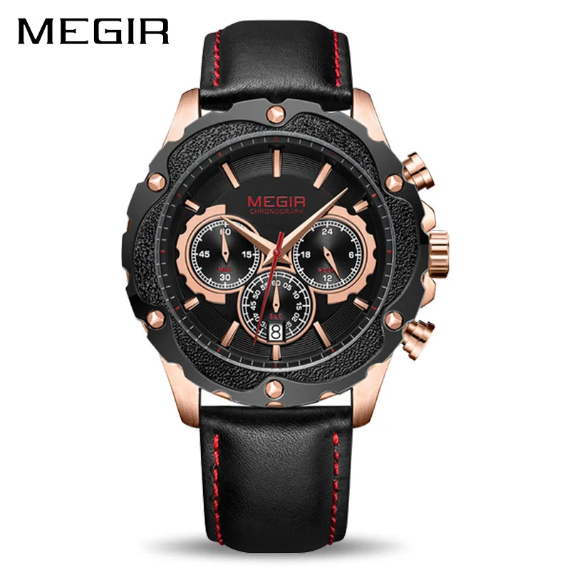 

MEGIR Chronograph Sport Watch Men Relogio Masculino Luxury Army Military Watches Clock Men Creative Quartz Wrist Watch