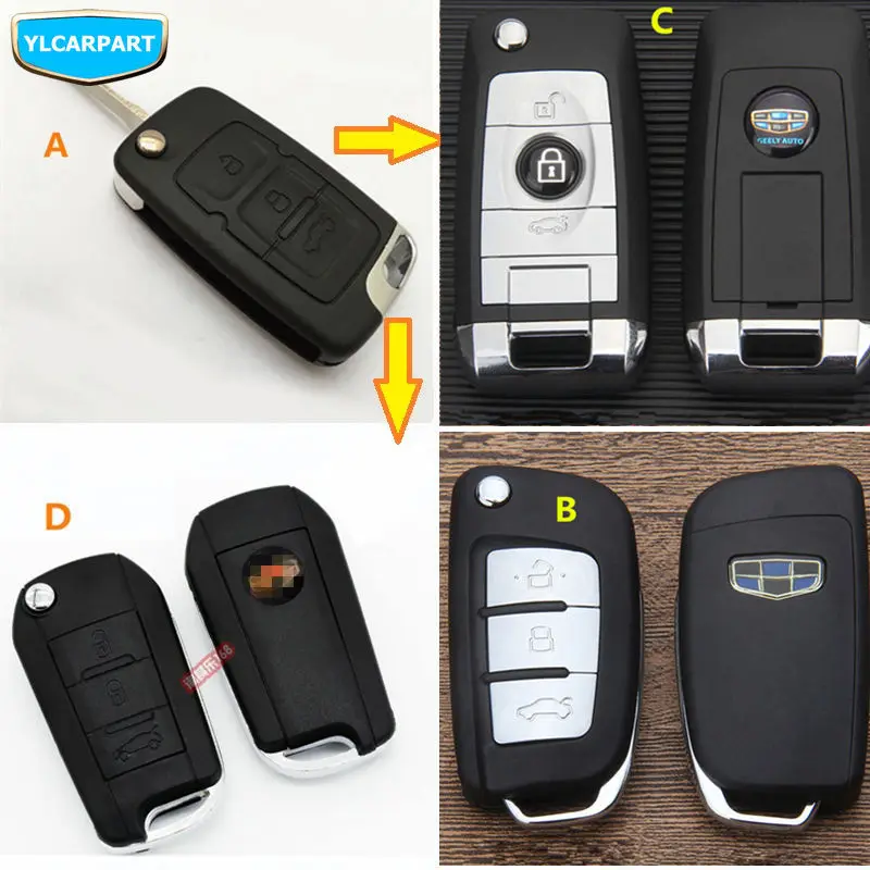 

For Geely X7 EmgrarandX7 EX7,Car remote key shell