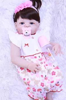 

55cm Full Silicone Body reborn babies Doll Toys Lifelike bebe princess reborn bonecas play house toys for kids gift