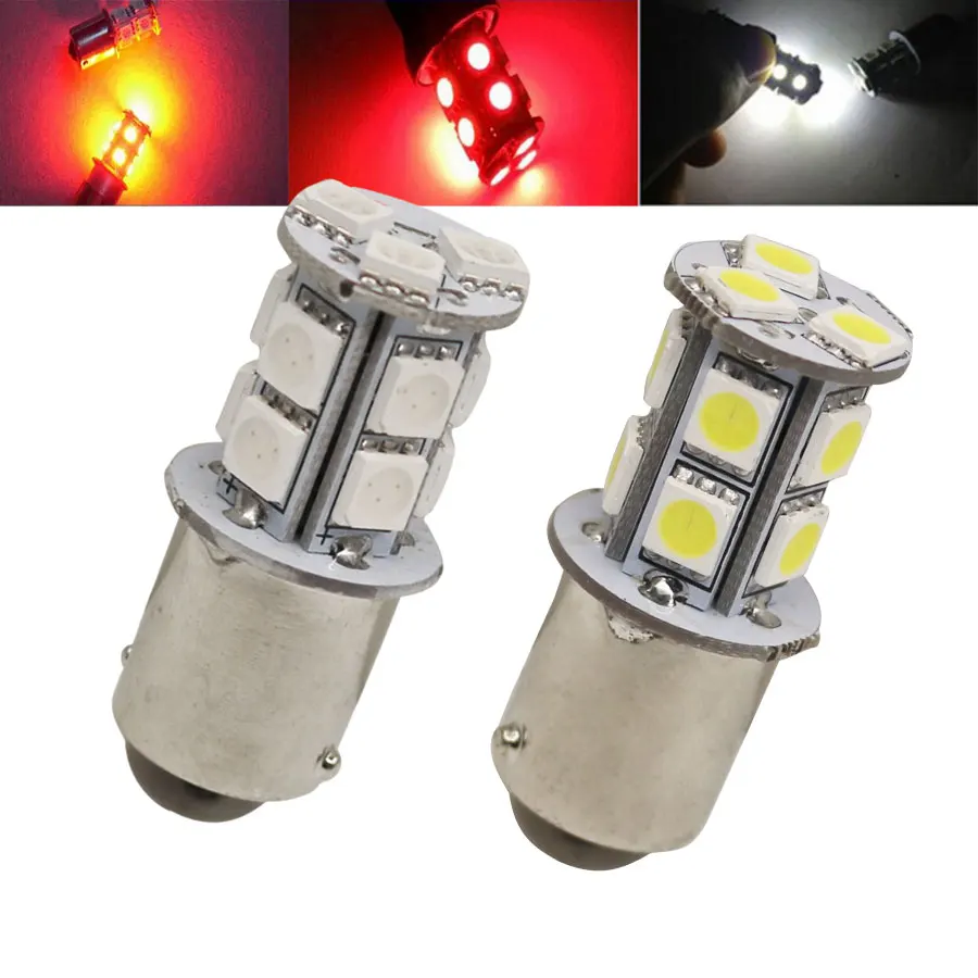 2PCS/Lot 1156 13 SMD BA15S LED Bulb Lamp P21W R5W Turn Signal Reverse