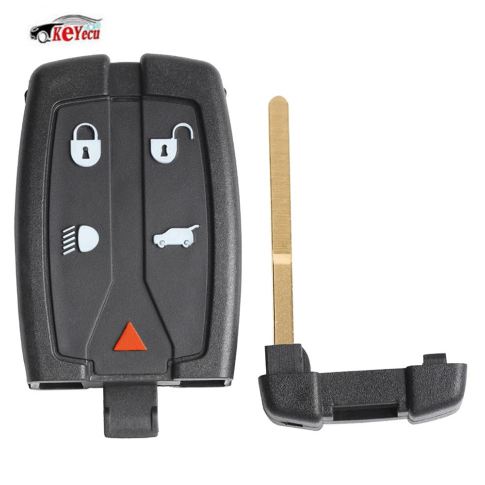 Buy KEYECU Smart Remote Key Fob 5 Buttons 315MHz 433MHz with ID46 Chip for Land Rover freelander 2 LR2 FCC ID NT8TX9 with small key