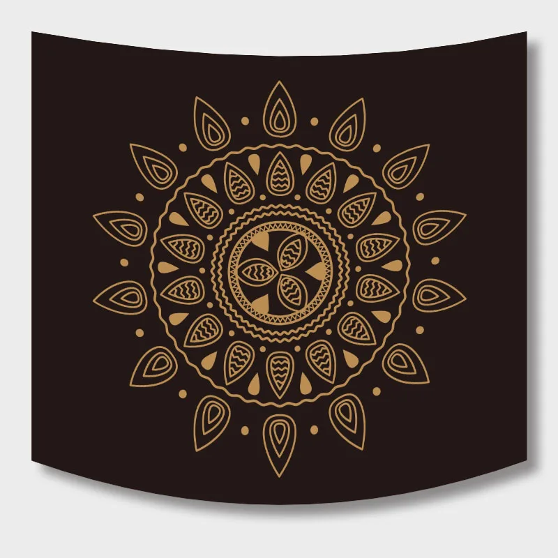 Bohemian Tapestry Indian Black Rose Gold Room Rug Wall Hanging Decoration Yoga Mat Boho Wedding Decor for Home and Garden  (10)
