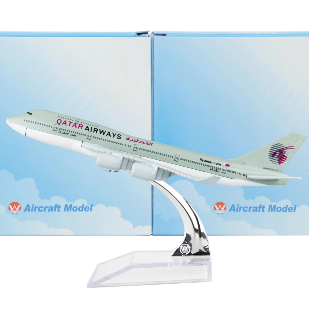 Qatar Airways Societe Q C S C Boeing 747 16 Cm Modele Avion D Anniversaire Cadeau Avion Modeles Jouets Livraison Shipwping Cadeau De Noel Aliexpress