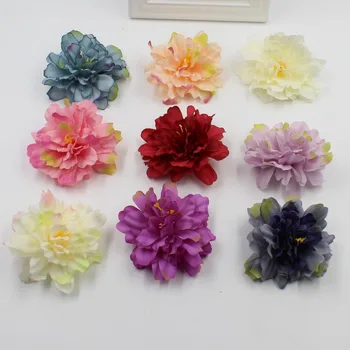

20pcs/lot new gradient carnation flower head simulation flower silk wedding decoration DIY wreath scrapbooking gift