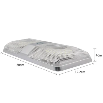 

DHBH-1 Pack Rv Interior Light Super Bright Dc 12V 48 Led Rv Ceiling Double Dome Light Trailer Camper Rv Interior Lighting Adju