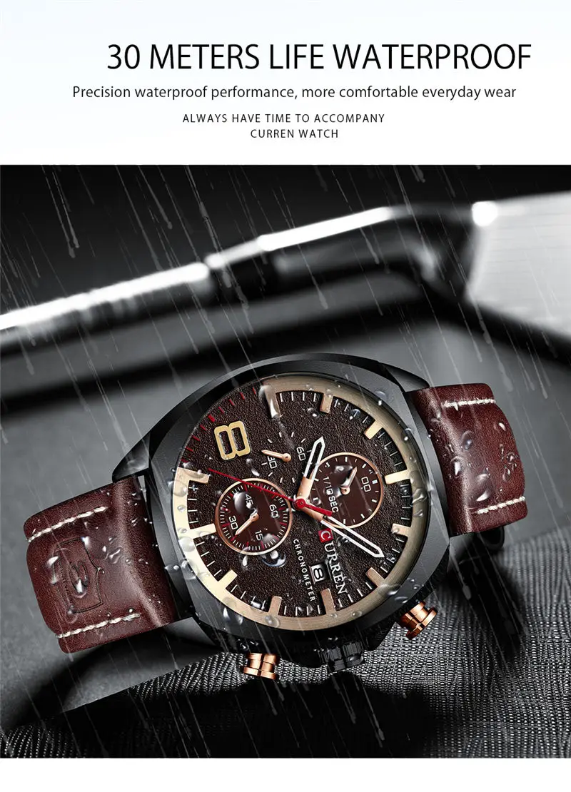 CURREN 8324 Relogio Masculino спортивные часы для мужчин лучший бренд класса люкс кварцевые мужские Хронограф Дата военные водонепроницаемые наручные часы