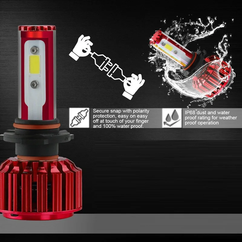 CARSUN Автомобильная фара H7 H4 LED H8/H11 HB3/9005 HB4/9006 H1 H3 9012 H13 9004 9007 60 Вт 7200lm авто лампа