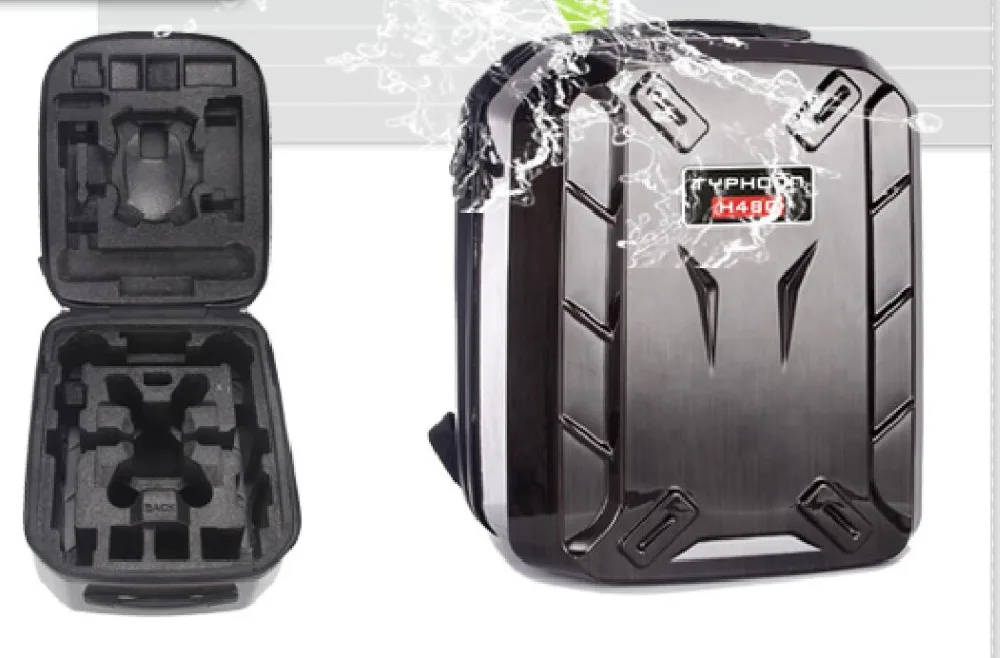 YUNEEC TYPHOON H H480 Радиоуправляемый Дрон жесткий корпус рюкзак водонепроницаемый сумка на плечо Чехол Жесткий Чехол коробка без EVA