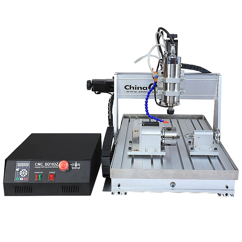 CNC 6090 4 axis with chiller - 