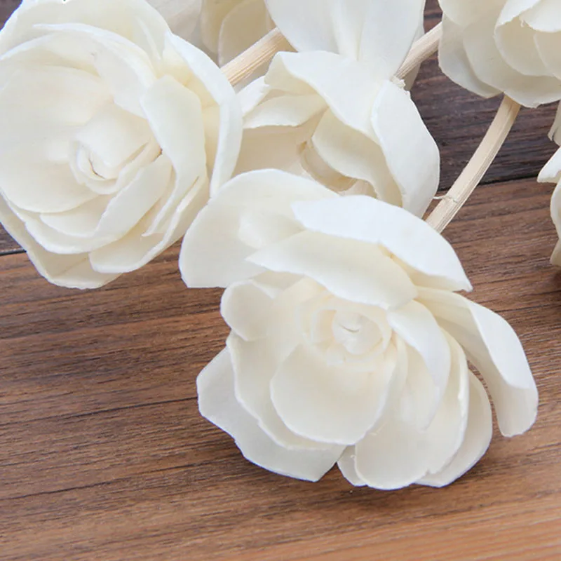 Личи сплошной цвет Искусственный цветок Рид диффузор Замена палку DIY ручной работы украшения дома простой стиль ротанга
