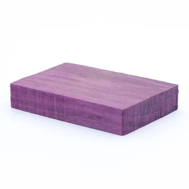 Real Wood Material Purple Heart Wooden Block For Wood Crafts