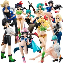 Dragão bola z figura de ação lunchi bulma videl lazuli android 18 lançamento ranchi chichi kawaii anime figma menina brinquedos modelo dbz