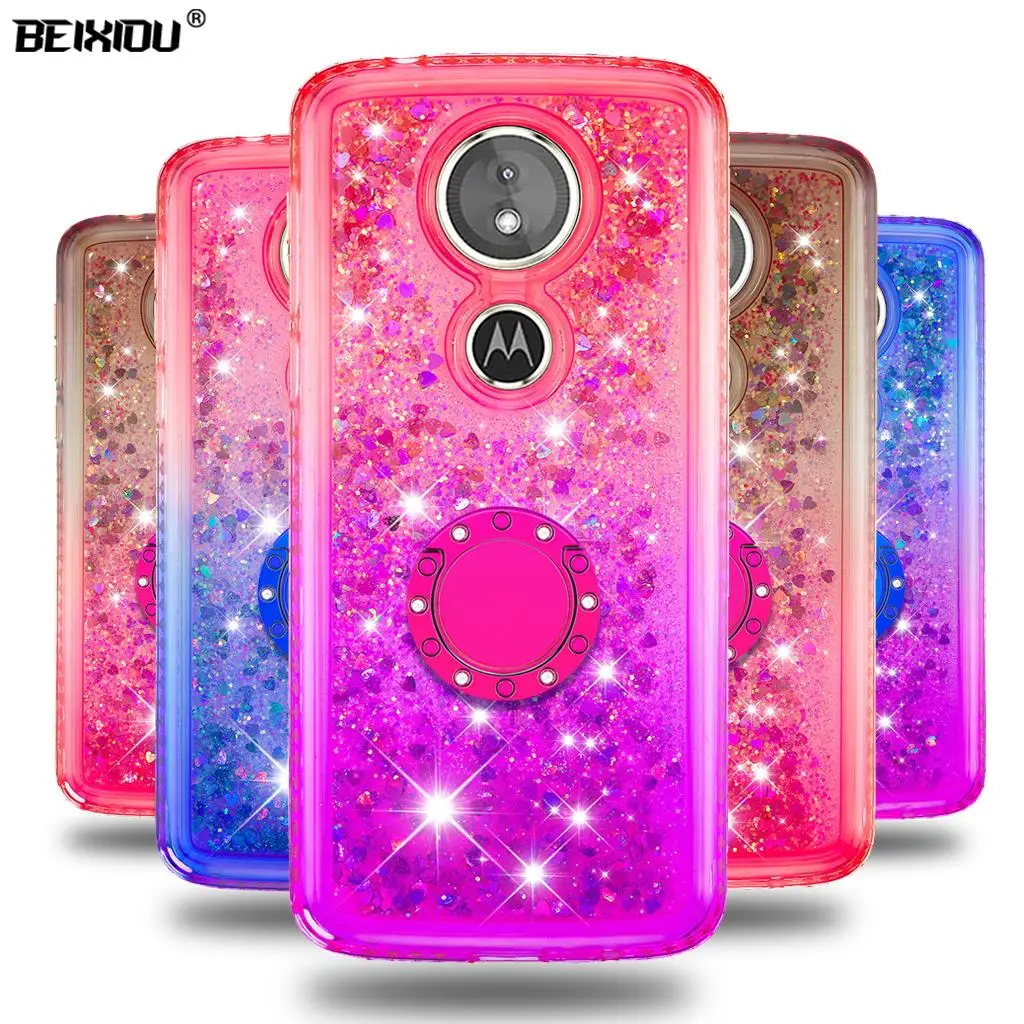 Зыбучие пески bling чехол для телефона Motorola Moto E5 Play TPU задняя крышка U.S. Edition |